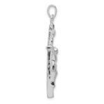 Sterling Silver INRI Crucifix Pendant - Image 2