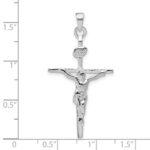 Sterling Silver INRI Crucifix Pendant - Image 3