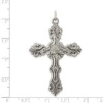 Sterling Silver Antiqued Cross Pendant - Image 3