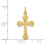 Sterling Silver & 24k Gold -plated Cross Charm - Image 3