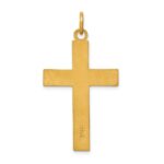 Sterling Silver & 24k Gold -plated INRI Crucifix Pendant - Image 4