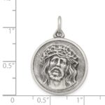 Sterling Silver Antiqued Ecce Homo Medal - Image 3