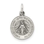 Sterling Silver Antiqued Miraculous Medal