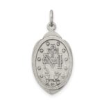 Sterling Silver Antiqued Miraculous Medal - Image 4