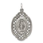 Sterling Silver Antiqued Miraculous Medal