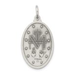 Sterling Silver Antiqued Miraculous Medal - Image 4