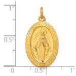 Sterling Silver & 24k Gold -plated Miraculous Medal - Image 3