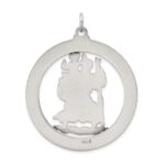 Sterling Silver Antiqued Saint Christopher Medal - Image 3