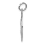 Sterling Silver Rhodium-plated Saint Christopher Medal - Image 2