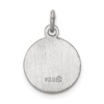 Sterling Silver Rhodium-plated Saint Christopher Medal - Image 3