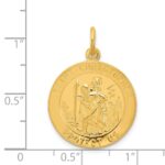 24k Gold-plated Sterling Silver St. Christopher Medal - Image 3