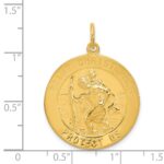 24k Gold-plated Sterling Silver St. Christopher Medal - Image 3
