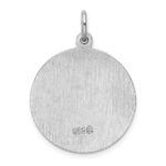 Sterling Silver Rhodium-plated Saint Joseph Medal - Image 3