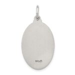 Sterling Silver Antiqued Saint Anthony Medal - Image 4