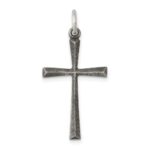 Sterling Silver Antiqued Cross Charm