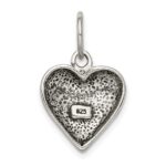 Sterling Silver Antiqued Believe Pendant - Image 3