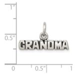 Sterling Silver Antiqued Grandma Charm - Image 3