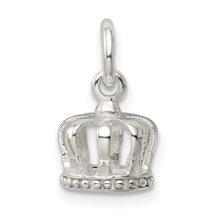 Sterling Silver Crown Charm