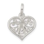 Sterling Silver Heart Charm - Image 4