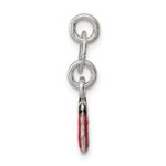 Sterling Silver Enameled Ladybug Charm - Image 2