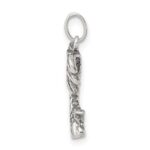 Sterling Silver Antiqued Palm Tree Charm - Image 2