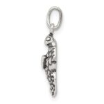 Sterling Silver Antiqued Sea Turtle Charm - Image 2