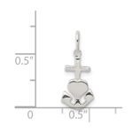 Sterling Silver Hope, Faith, and Charity Charm - Image 3