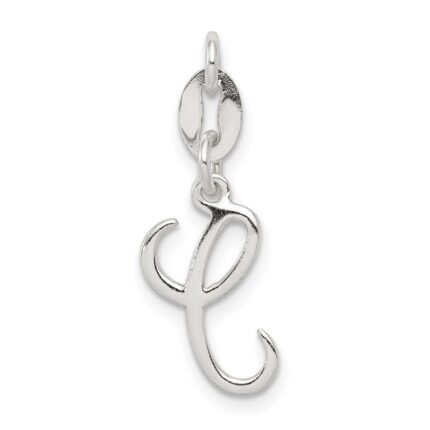 Sterling Silver Letter C Initial Charm