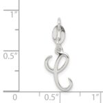 Sterling Silver Letter C Initial Charm - Image 3