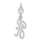 Sterling Silver Letter H Initial Charm - Image 4
