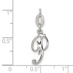 Sterling Silver Letter P Initial Charm - Image 3