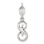 Sterling Silver Letter S Initial Charm