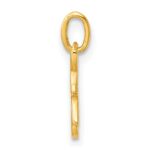 Sterling Silver Gold-tone Polished Letter H Initial Charm - Image 2