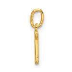 Sterling Silver Gold-tone Polished Letter I Initial Charm - Image 2