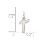 Sterling Silver Letter T Initial Charm - Image 4