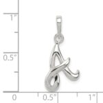Sterling Silver Letter A Initial Pendant - Image 3