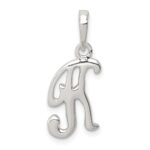 Sterling Silver Letter K Initial Pendant