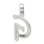 Sterling Silver CZ Letter G Initial Pendant - Image 3