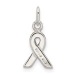 Sterling Silver Green Enameled Awareness Charm - Image 4