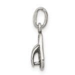 Sterling Silver Antiqued& Textured Flip Flop Children's Charm - Image 2
