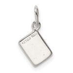 Sterling Silver Enameled Ace Of Spades Card Charm - Image 4