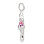 Sterling Silver Enameled Ballerina Charm - Image 2