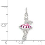 Sterling Silver Enameled Ballerina Charm - Image 3