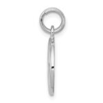 Sterling Silver Rhodium-platedPolished Peace Sign Charm - Image 2