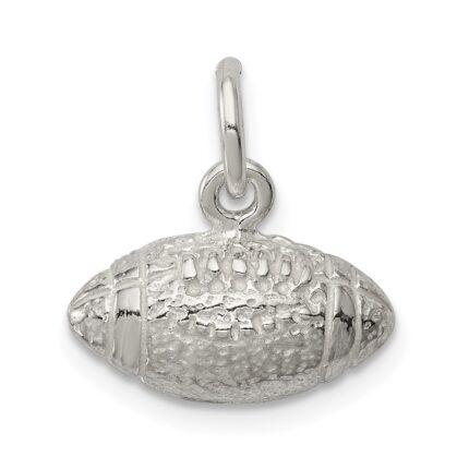 Sterling Silver Football Charm