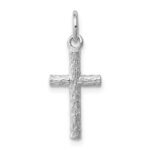 Sterling Silver Rhodium Plated Cross Pendant