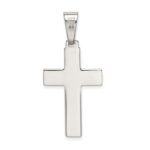 Sterling Silver Polished Cross Pendant - Image 4