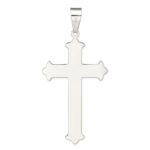 Sterling Silver Polished Cross Pendant - Image 4