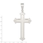 Sterling Silver Polished Cross Pendant - Image 3