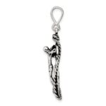 Sterling Silver Antiqued Mariner Crucifix Charm - Image 2